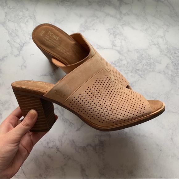 Toms Shoes - Toms Suede Leaf Majorca Mule Sandals